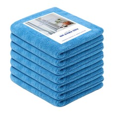 SSCSSAC 柔軟超細纖維抹布 大款 30x50公分 7入, 藍色, 7個