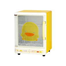 PiYOPiYO小鴨 負離子紫外線消毒鍋 殺菌淨化乾燥功能, 36.5*35.5*46.5cm, 1個, 黃色