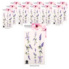 PASSET 水彩紋身貼紙, WT07, 12個