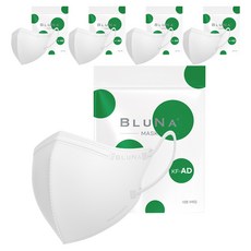 블루나 투디 비말 마스크 대형 KF-AD, 5매입, 5개, 화이트