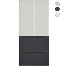 [색상선택형] LG전자 디오스 오브제컬렉션 491L 김치냉장고 Z492AAA123 메탈 방문설치, 그레이 + 블랙 +블랙, Z492MGB123S