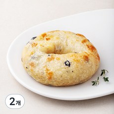 도제식빵 리얼 올리브 앤 치즈 베이글, 130g, 2개, 1개입