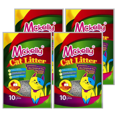 Mckelly 繽紛貓砂系列 粗球砂 10L, 蘋果香, 4袋