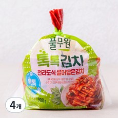 풀무원 톡톡 전라도식 썰은김치, 900g, 4개