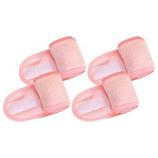 클레어라 남여공용 찍찍이 세안밴드, 핑크, 4개