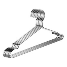 騰宇 不鏽鋼衣架 Set 4個 不鏽鋼色, 不繡鋼色