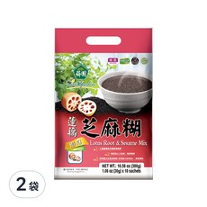 薌園 蓮藕芝麻糊, 多穀多健康 營養好滋味, 富含膳食纖維, 30g, 10包, 2袋