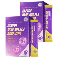 더존건강 배럴헬스 클리어 푸룬 바나나 사과 스틱 15p, 270g, 2개