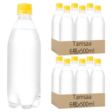 Tamsaa Aqua系列 無標籤檸檬風味氣泡水, 500ml, 12瓶