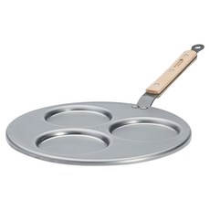 de Buyer 畢耶 原礦木柄蜂蠟系列 法式單柄平底鬆餅鍋 1.25kg, 27cm, 1個