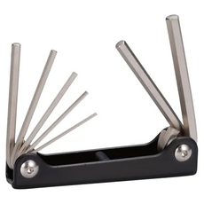 PANRICO 百利世 折疊式六角扳手7件組 鉻釩合金鋼 高扭力 倒角處理 規格2.5-10mm, 1組