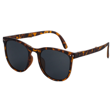 Quinta UV400折疊輕量彈簧腿偏光太陽眼鏡(抗紫外線/濾藍光/防眩光-QT125-多色可選)玳瑁框黑灰片, 1入