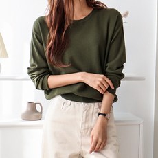 LUNA GIRL 女款米迪圓領針織衫 L24FKN081014