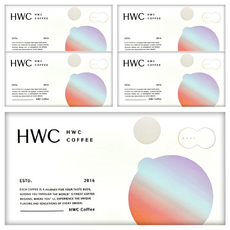 HWC 黑沃咖啡 馬卡龍系列 咖啡掛耳禮盒 雙味甄選, 貝瑞斯塔口味 10g 10包 + 倫巴口味 10g 10包, 5盒