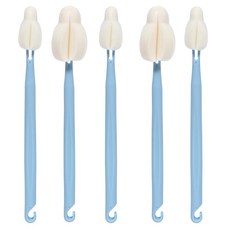 MPL 混合泡泡奶瓶刷 小型3入 + 大型2入 組, 藍色, 1套