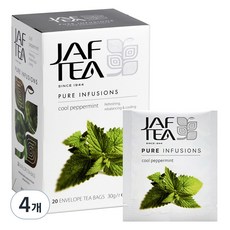 JAF TEA 酷涼薄荷, 1.5克, 20入, 4個