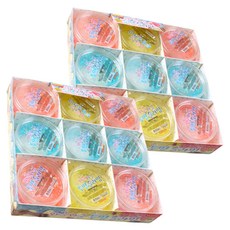 2000 와글와글 투명 슬라임 9p 세트, 랜덤발송, 2세트