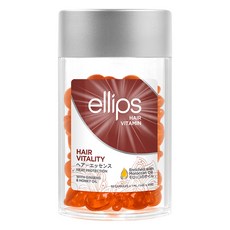 Ellips 頭髮維生素精華摩洛哥油瓶棕色頭髮活力 50p, 1個, 50ml
