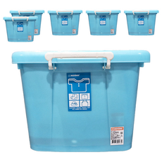 KEYWAY 聯府銀彩滑輪整理箱 AK600 588 x 418 x 330mm 附蓋滑輪收納箱, 6個