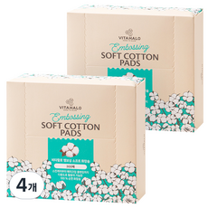 VITAHALO 壓花柔軟化妝棉, 300入, 4個