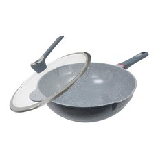 SILWA 西華 電磁爐適用 極輕深型陶瓷不沾炒鍋, 32cm, 1個