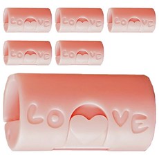 床單固定器, Set 6個, ABS材質, 活力粉, 1組