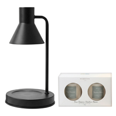 香氛融蠟薰香燈組 含蠟燭 四季酒店 + 威尼斯人酒店, 黑色, 1盒