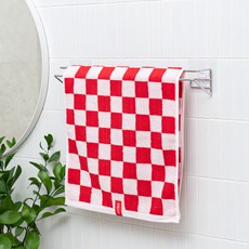 spider loc 免鑽孔簡約黏貼式通風浴室毛巾架, 銀色, 1個