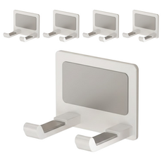 超級工廠 吹風機架 白色 免打孔浴室收納架, 5個