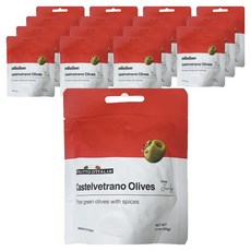 MADAMA OLIVA 西西里辣味去籽綠橄欖, 30g, 16個