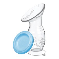 Baby House 愛兒房 矽膠防溢母乳集乳手動吸乳器, 85mm柔軟大開口, 魚式吸盤, 超強吸力底座, 顏色隨機, 1個