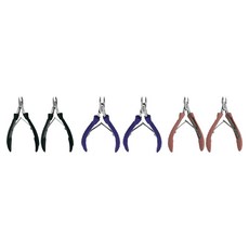 Nail Queen矽膠套美甲鉗子 3件組, 粉色、紫色、黑色, 2組