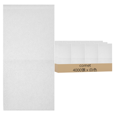 comet 抽取式餐巾紙, 白色, 4000張, 1盒