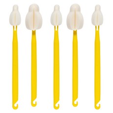 엠피엘 믹스 버블 젖병솔 소형 3p + 대형 2p 세트, 옐로우, 1세트