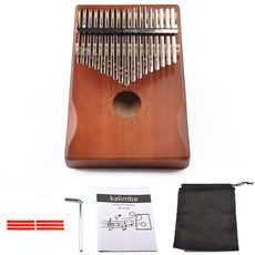 Richduck 卡林巴 17音 曲線型套組 棕色