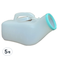 소울리치 유용한 휴대용 소변기 1.2L, 화이트, 5개