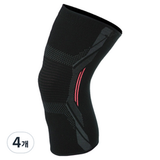 웰롯 슬개골 무릎보호대 블랙 레드, 4개