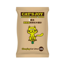 CAT'S JOY 喜樂貓 凝結型環保松木貓砂, 原木, 20L, 1包