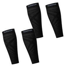RUNWALK 小腿套 小腿護套 2入, 黑色, 2個