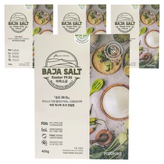 푸드포트 바하 퍼시픽 천일염, 4개, 400g