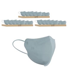 JUN 郡昱 3D成人立體醫療口罩 XL, 10片, 3包, 夏雪草灰