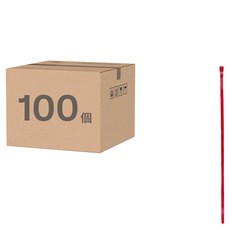 POLYWELL 寶利威爾 可鬆式束線帶 PW15-T65-0104 100個, 1包, 紅色