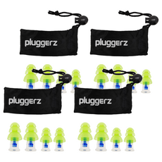 PLUGGERZ 工作耳塞 聲音濾波器 1大1小 防過敏矽膠材質, 2副, 4盒