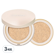 THe SaeM 得鮮 完美遮瑕氣墊粉餅 新版 1.25 Light Beige 正裝 12g+替換裝 12g組, 3套, 原裝產品+筆芯