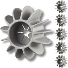 Green Living 防衣物纏繞矽膠洗衣球 S, 6個, 灰色