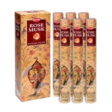 HEM 線香棒 20支 x 6入組, 玫瑰麝香