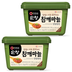 청정원순창 참깨마늘 양념 쌈장, 2개, 500g