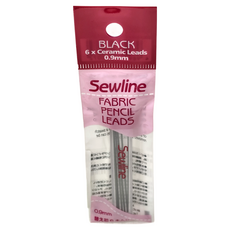 Sewline 蝴蝶牌 Soline 布料書寫專用自動鉛筆筆芯 黑 4.5g, 0.9mm, 1個