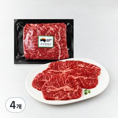 호주청정우 호주산 부채살 구이용 (냉장), 300g, 4개