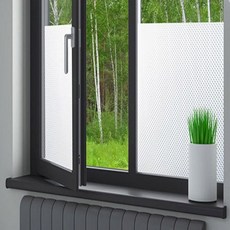 DEKOREA 可重複使用 僅用水即可黏貼的無痕窗貼 MUZ-0, 立體柱狀方塊(MUZ-002)